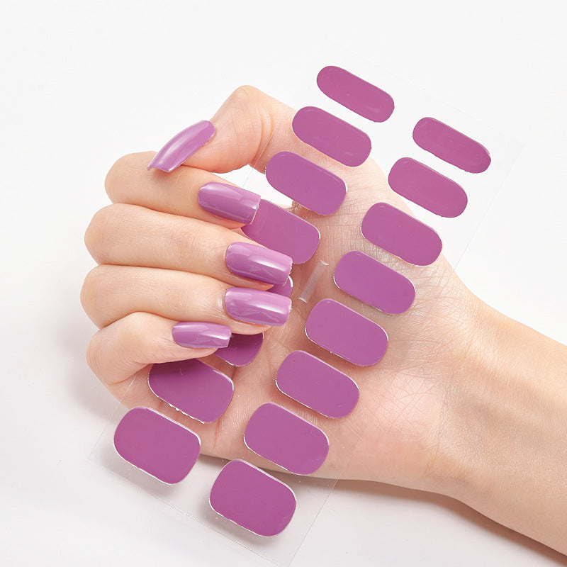 Stickers Nail Art Élégants Collection Pink Unies