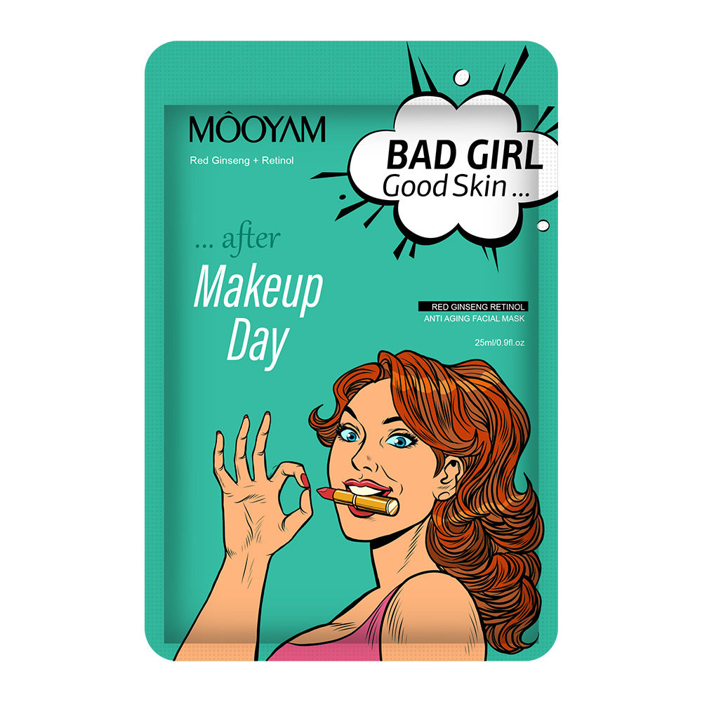 Masque Hydratant Acide Hyaluronique Masque Charbon Bambou Ginseng Rouge Miel BAD GIRL Series