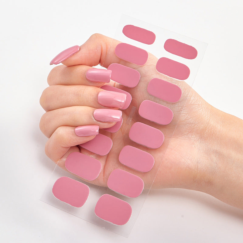 Stickers Nail Art Élégants Collection Pink Unies