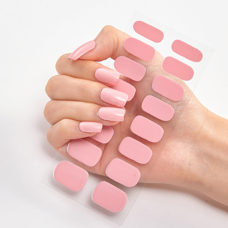 Stickers Nail Art Élégants Collection Pink Unies