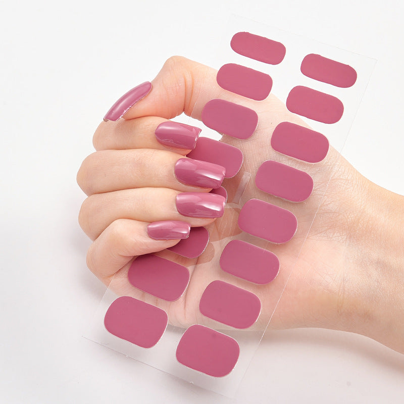 Stickers Nail Art Élégants Collection Pink Unies