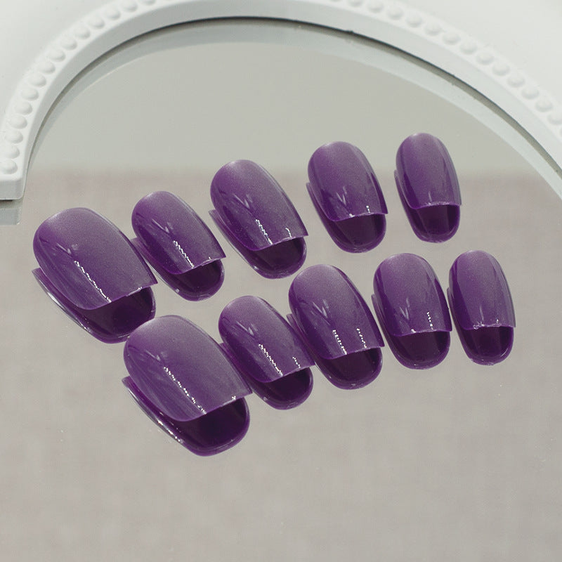 Faux ongles réutilisables Press On - Violet œil de chat